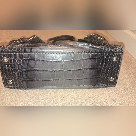 Michael KORS Gray Crocodile-Embossed Tote Bag - Picture 3 of 7